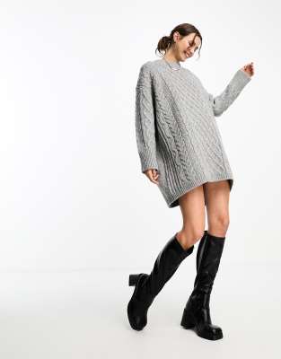 asos cable knit sweater dress