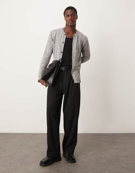 ASOS DESIGN knitted cardigan in grey - view 1