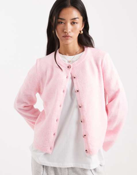 ASOS DESIGN knitted cardigan with flared sleeve - view 1