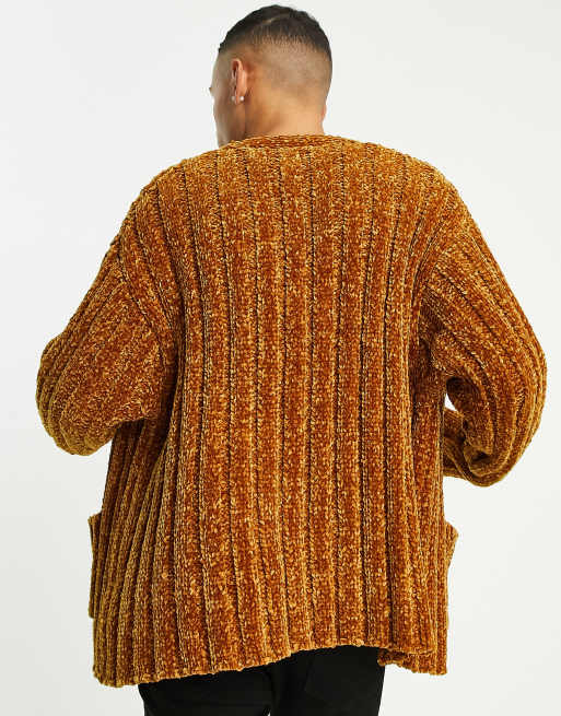 Chenille oversized cardigan hotsell