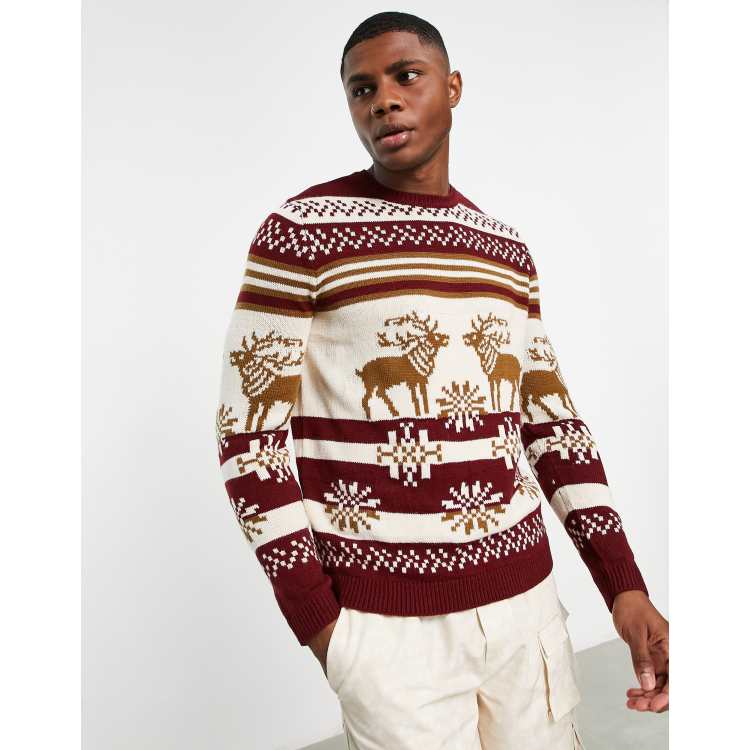 Maroon christmas jumper hot sale