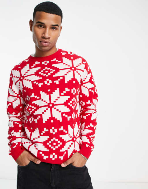 Red on sale christmas cardigan