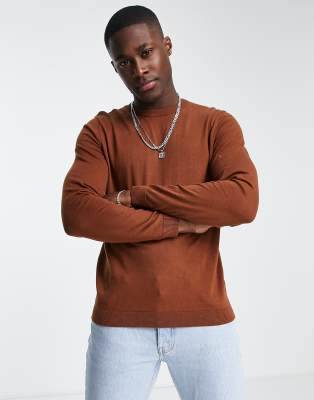 brown cotton jumper