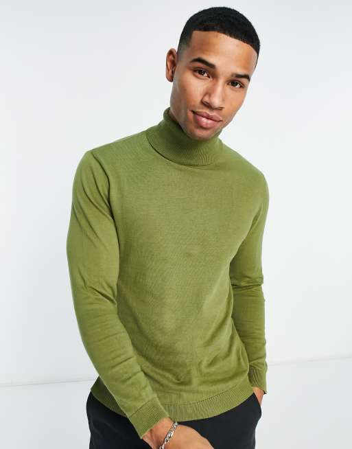 Asos mens roll clearance neck