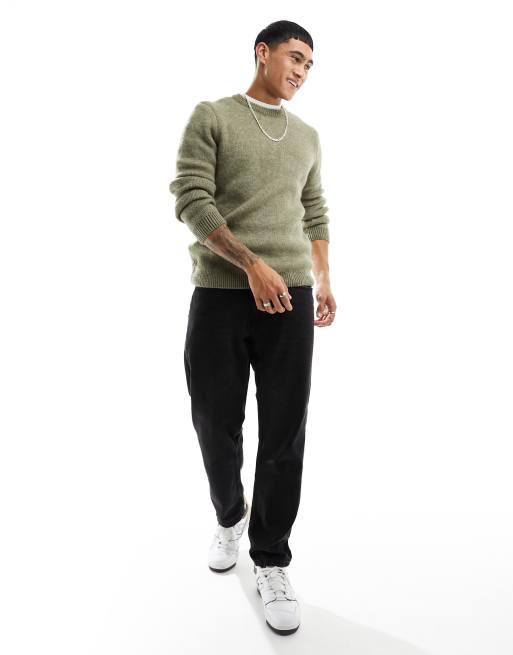 ASOS DESIGN knitted crew neck plush jumper, 3 of 4