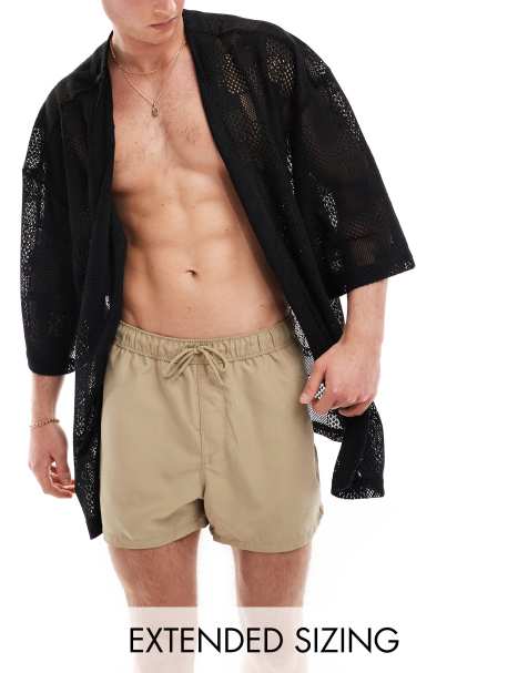 ASOS DESIGN knitted crochet lace kimono in black - view 1