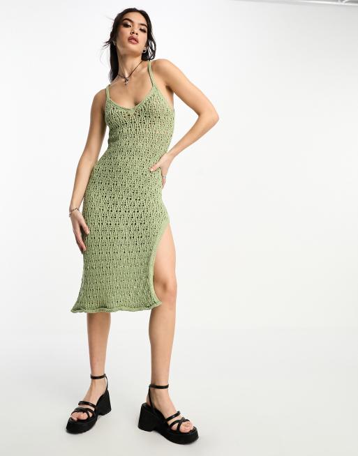 Asos crochet hot sale dress