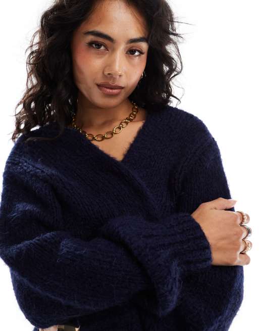 Navy edge to edge cardigan best sale