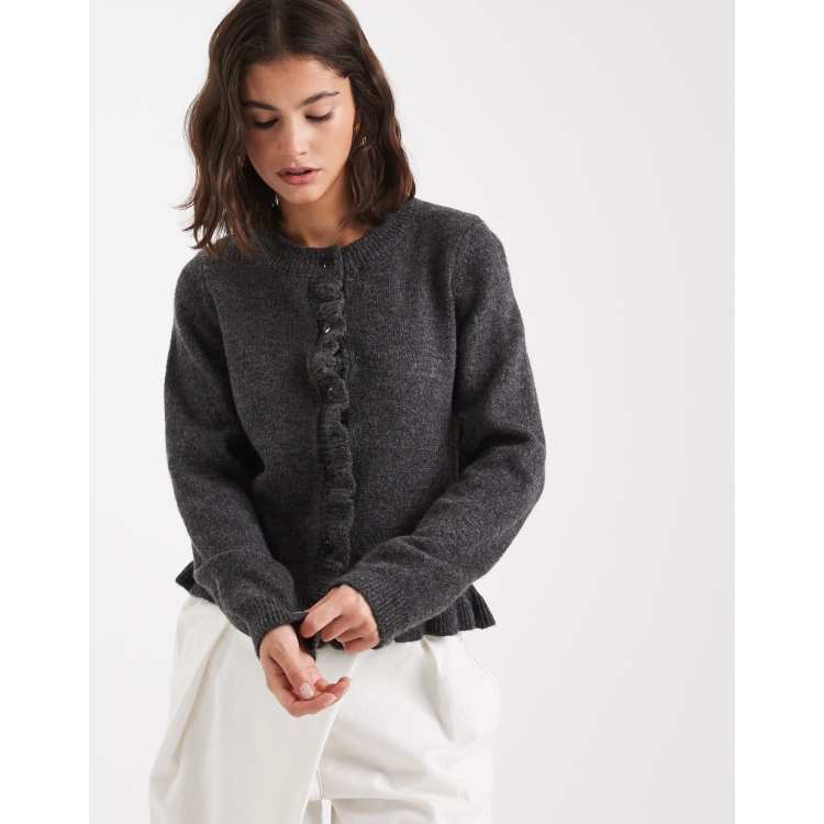 acka frill hand knit cardigan Acka. frill hand knit cardigan Acka