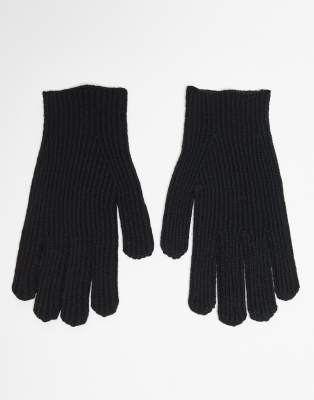 ASOS DESIGN ASOS DESIGN knitted gloves in black