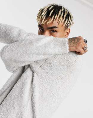 fluffy half zip jumper