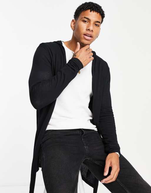 Asos long 2024 black cardigan