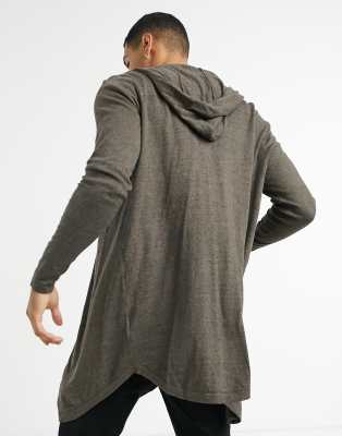 asos hooded cardigan
