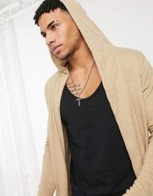 asos hooded cardigan