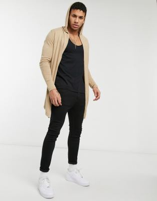 asos hooded cardigan