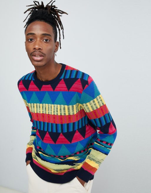 Rainbow store sweater asos