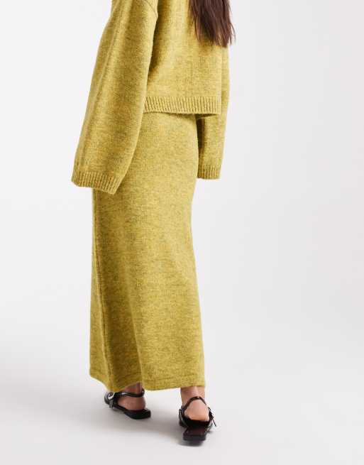 ASOS DESIGN knitted maxi skirt co-ord with wool, 3 of 5