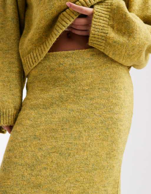ASOS DESIGN knitted maxi skirt co-ord with wool, 4 of 5