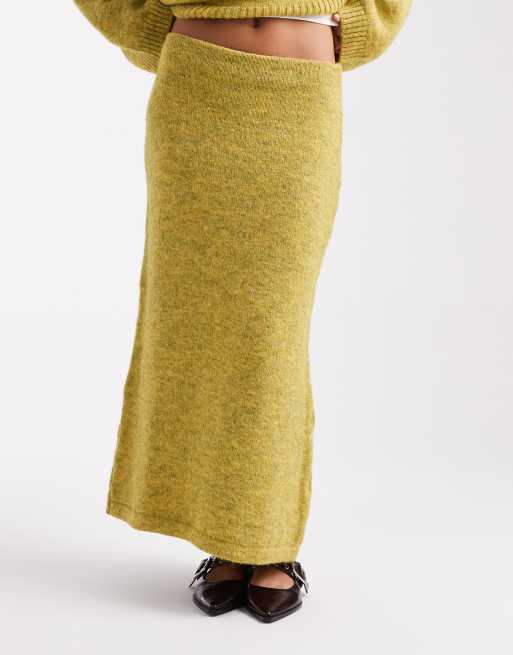 ASOS DESIGN knitted maxi skirt co-ord with wool, 5 of 5
