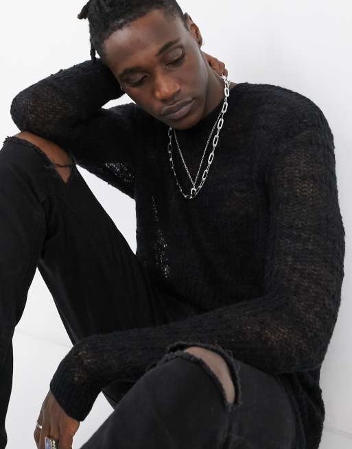 Black hotsell mesh jumper