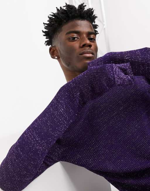 Purple hot sale glitter jumper