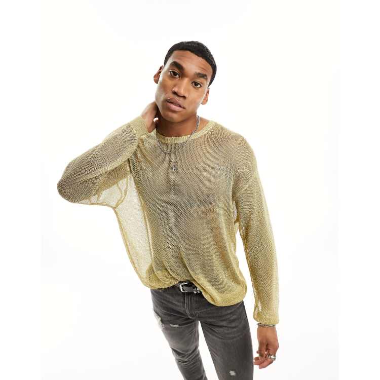 Mens gold clearance sweater