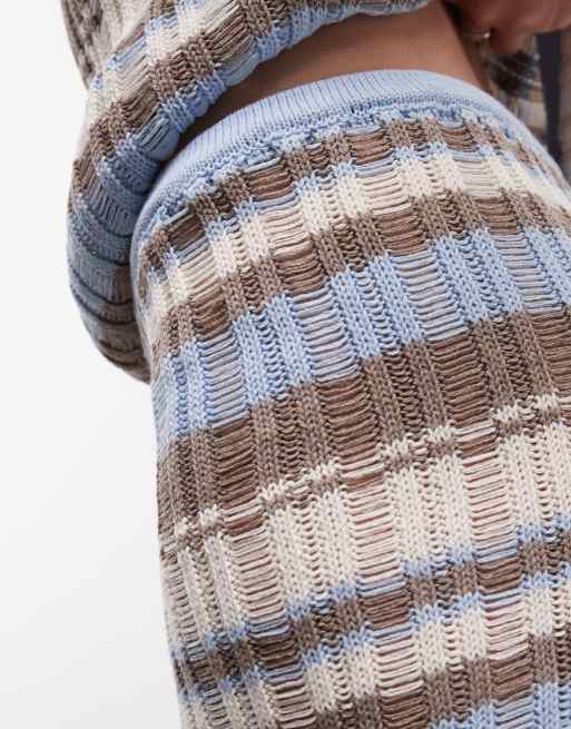 ASOS DESIGN knitted micro short co-ord in stripe, 4 of 5