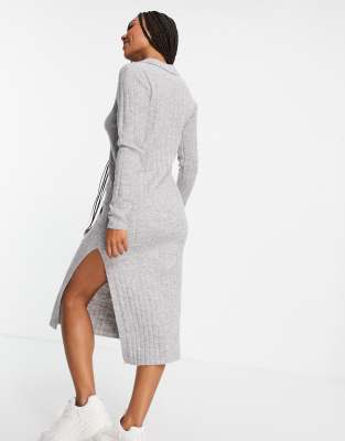 Asos grey midi store dress