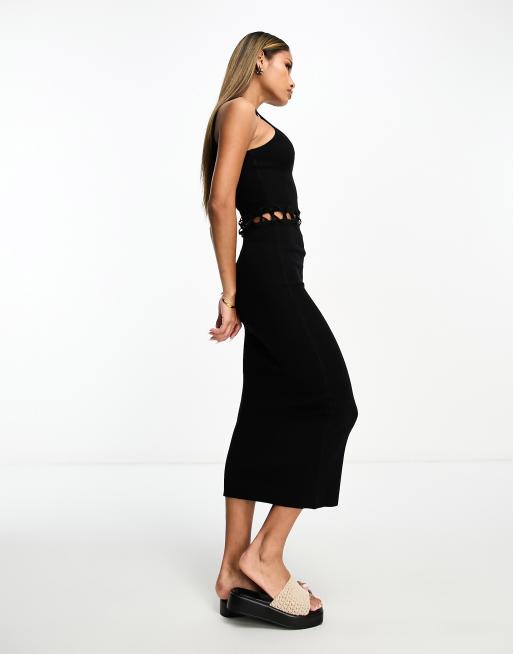 日本謹製 エイソス ASOS DESIGN knitted midi dress with cut out