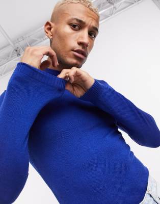 cobalt blue knitwear