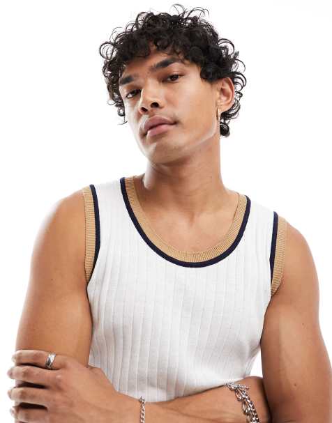 White Vests & Tank Tops For Men | ASOS