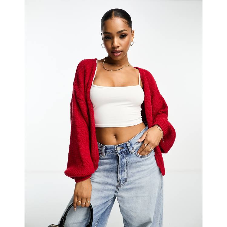 Asos red sweater sale