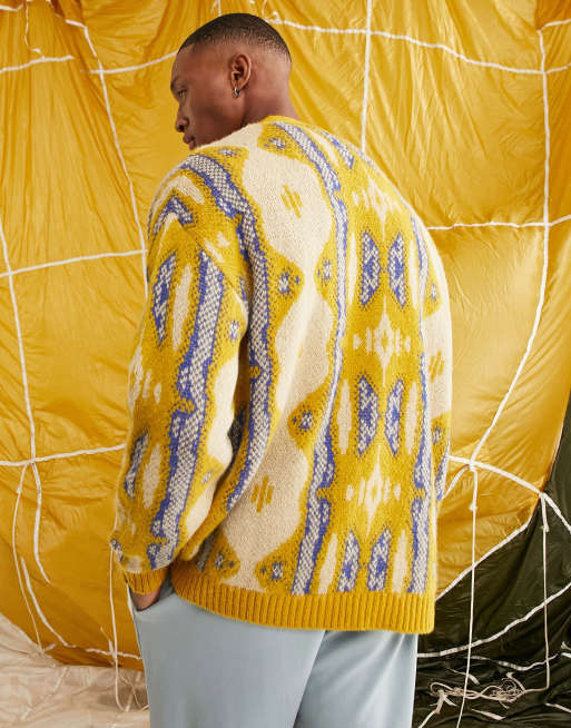 Asos yellow outlet cardigan