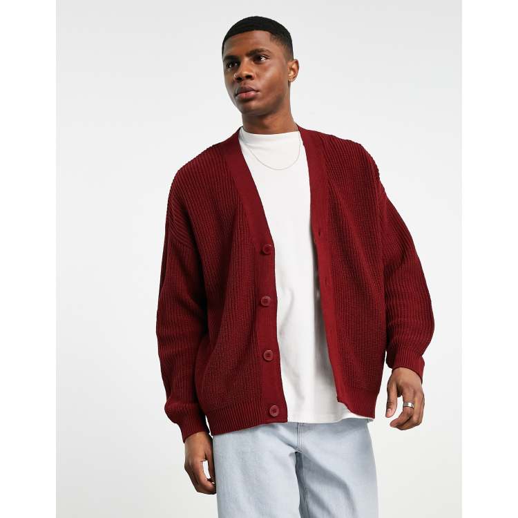 福袋セール エイソス ASOS DESIGN knitted fisherman rib cardigan in