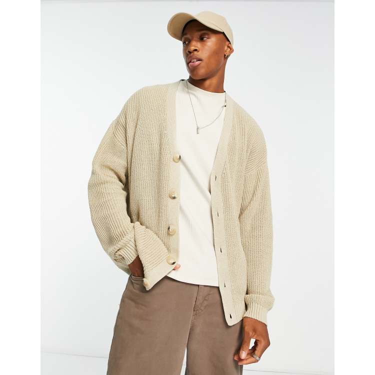 Mens 2024 ribbed cardigan