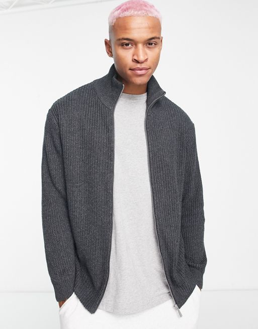ASOS DESIGN oversized waffle knit sweater in pale blue