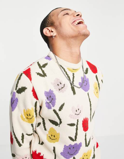 Mens 2024 floral jumper