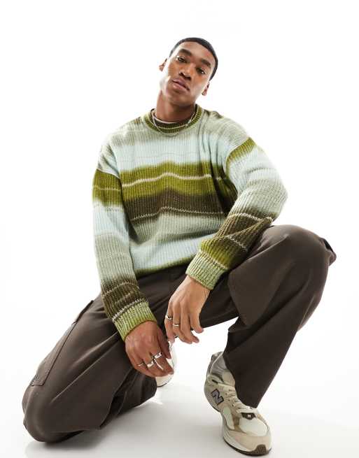 Asos green store sweater