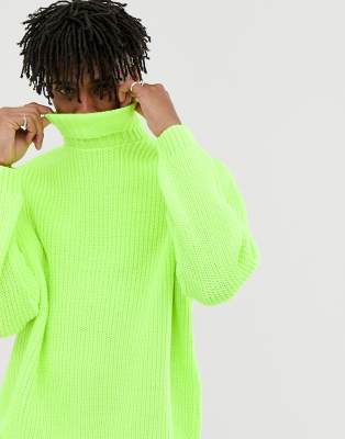 Pull vert fluo homme new arrivals