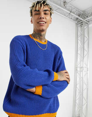 asos blue jumper