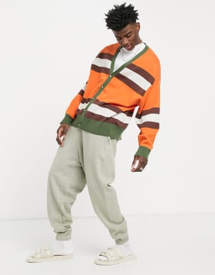 asos orange cardigan