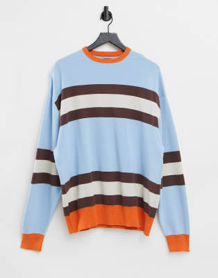 blue and white striped jumper mens