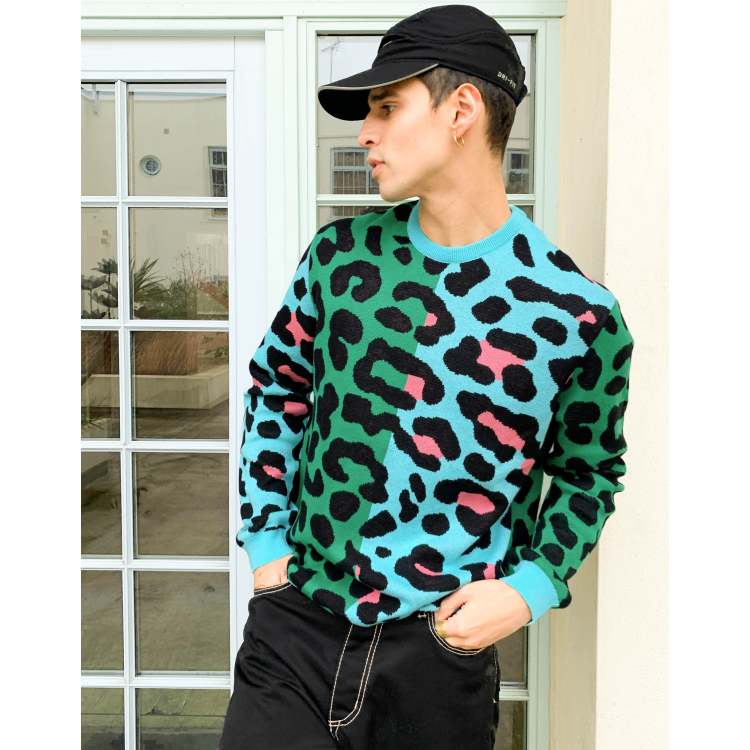 Asos leopard sweater top