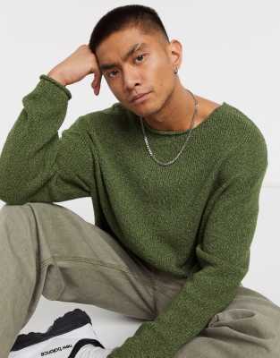 dark green oversized jumper