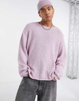 oversized purple jumper