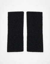 Pieces super soft tassel scarf in dark blue