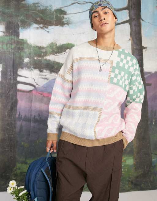 Double color sweater hot sale design