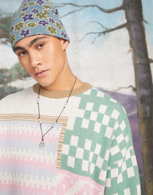 Double color sweater outlet design