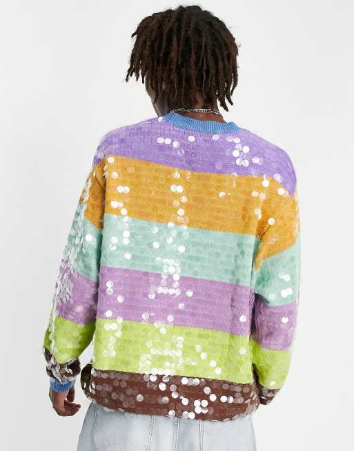 Multi coloured best sale sequin jumper