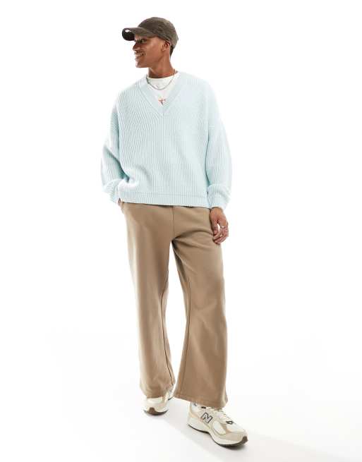 V neck fisherman outlet sweater